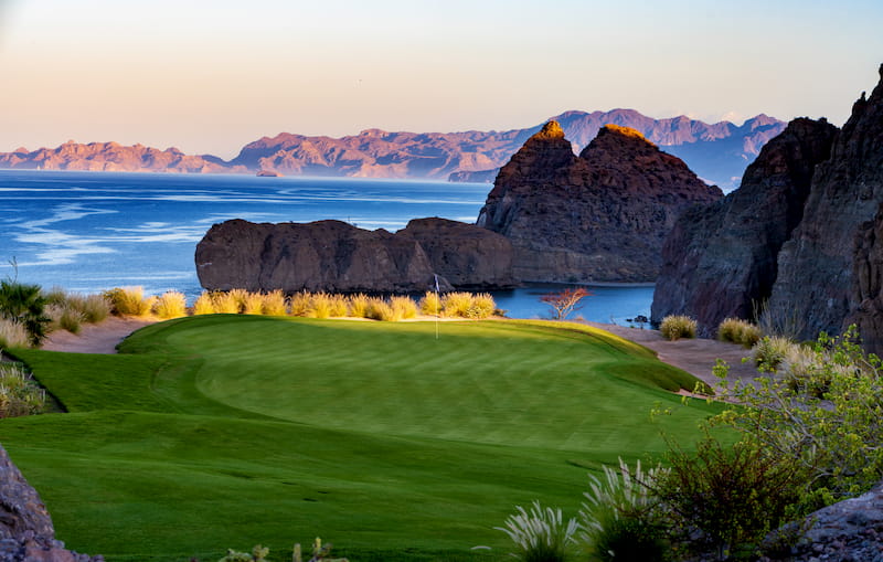 sunrise at the 17th hole of TPC Danzante Bay