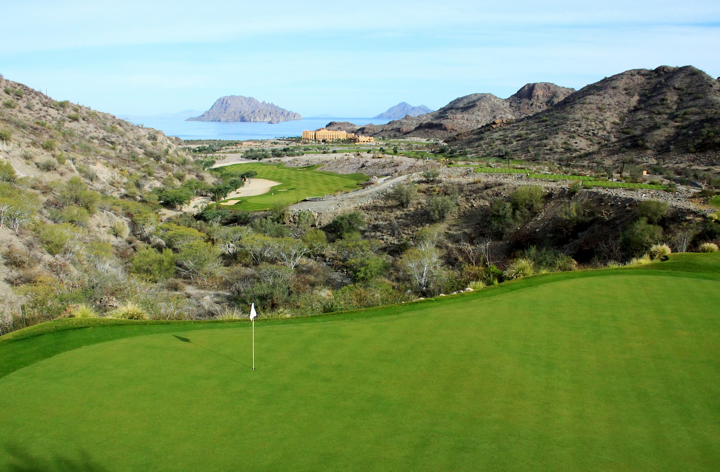 Hoyo 3 del campo de golf TPC Danzante Bay Loreto BCS