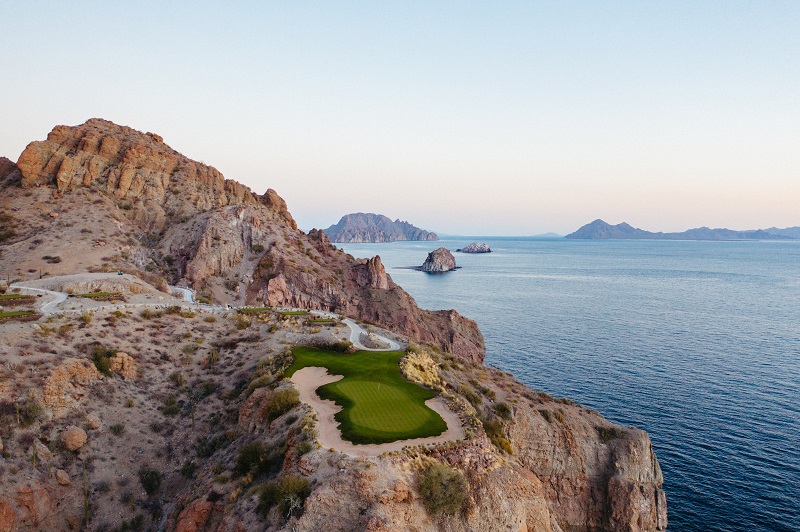 Hoyo 17 de TPC Danzante Bay Vista Aerea