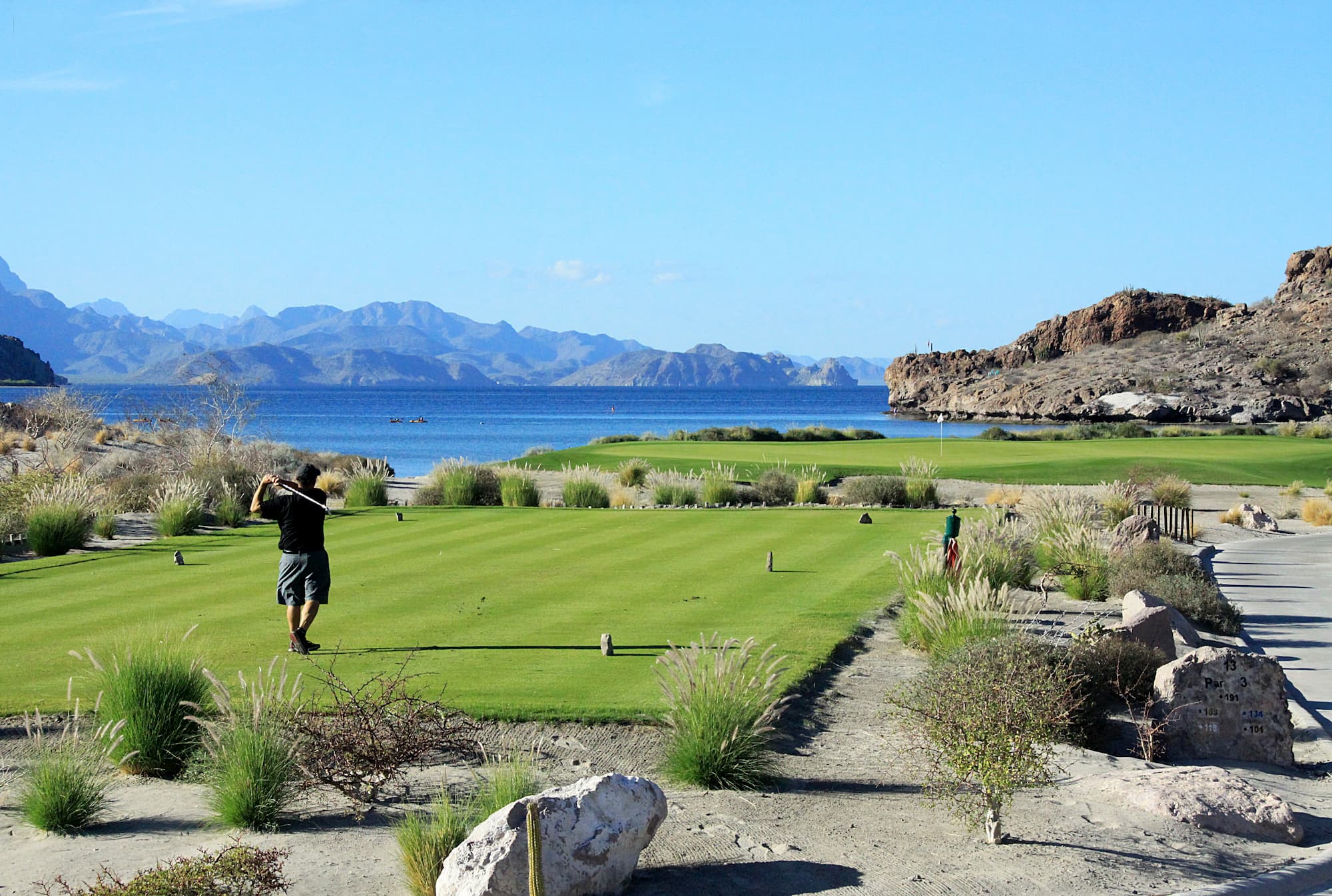 Golf en Loreto México en viaje con amigos