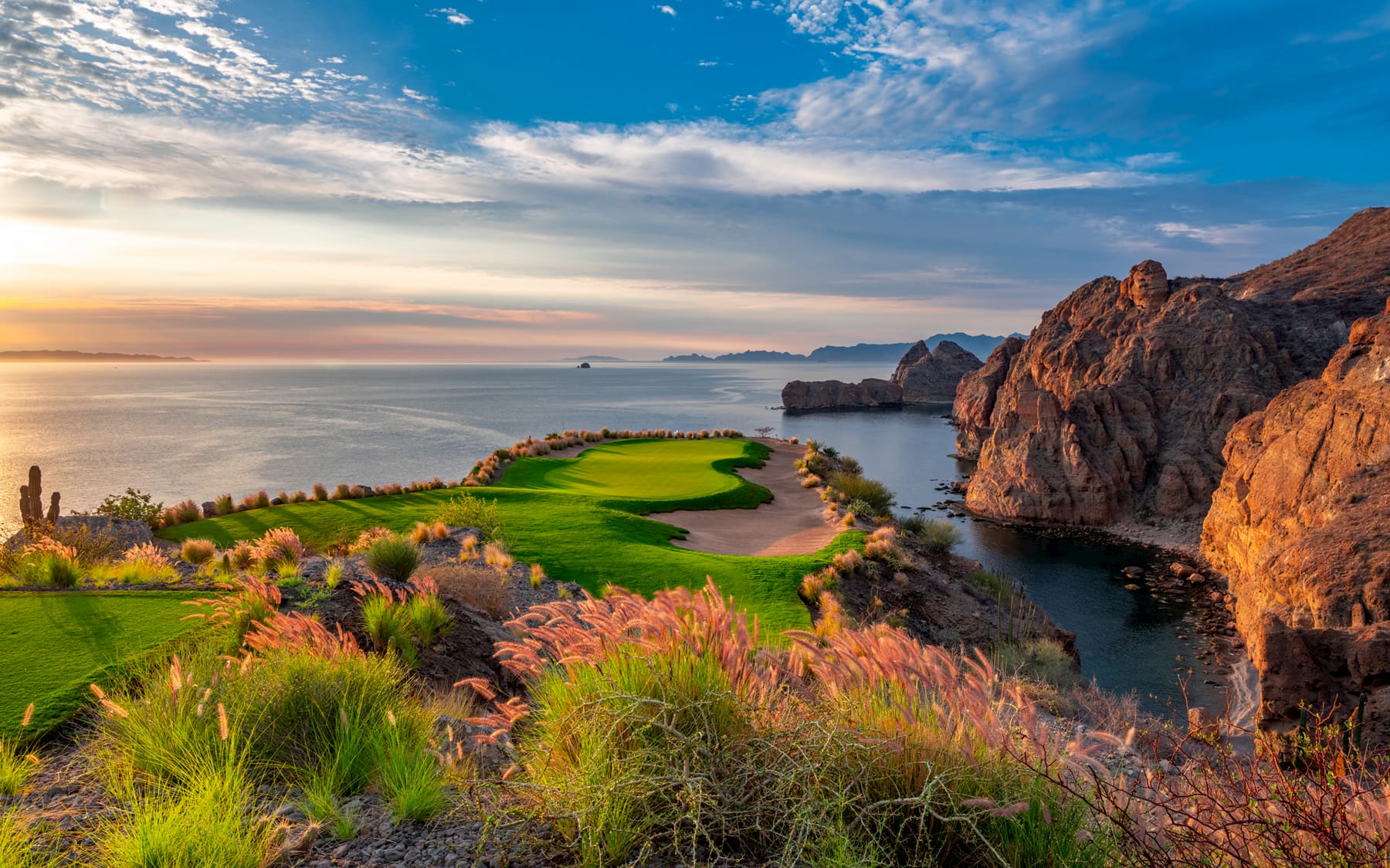 Hoyo 17 de TPC Danzante Bay en las Islas de Loreto